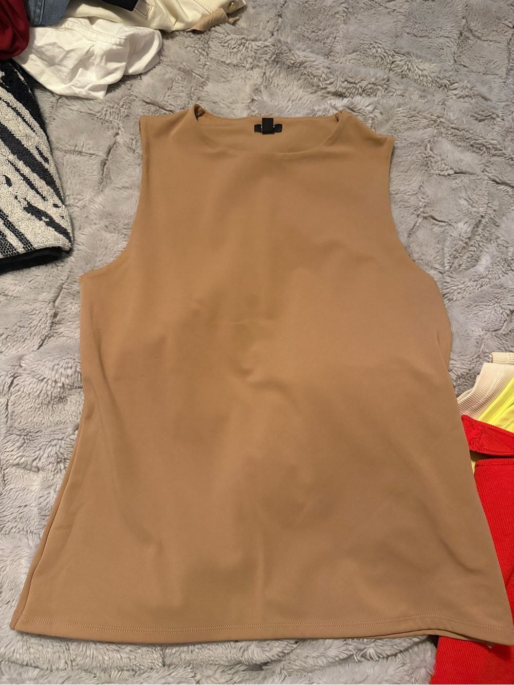 Express/Zara Women's Sleeveless Tank Top bundle in Camel, Red, yellow black